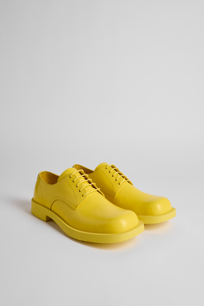 Men's Camper MIL 1978 Lace Up Shoes Yellow | K100739-009