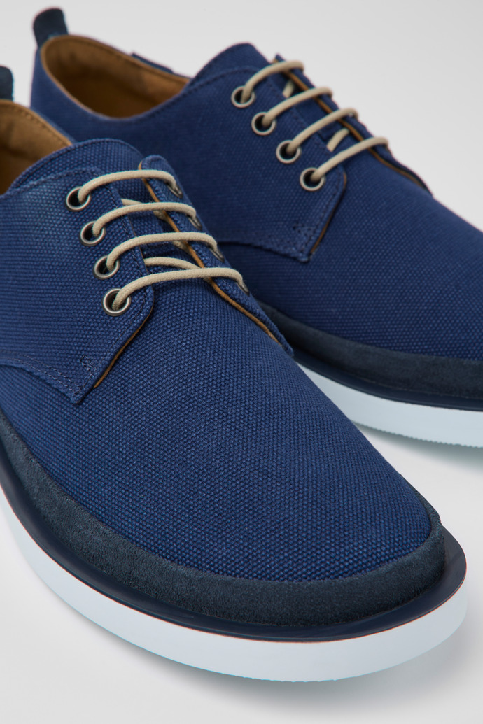 Men's Camper Wagon Lace Up Shoes Blue | K100774-007