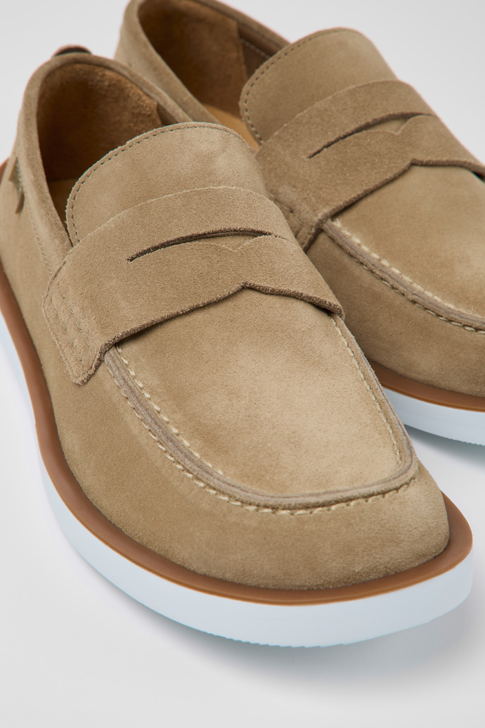 Men's Camper Wagon Loafers Beige | K100889-002