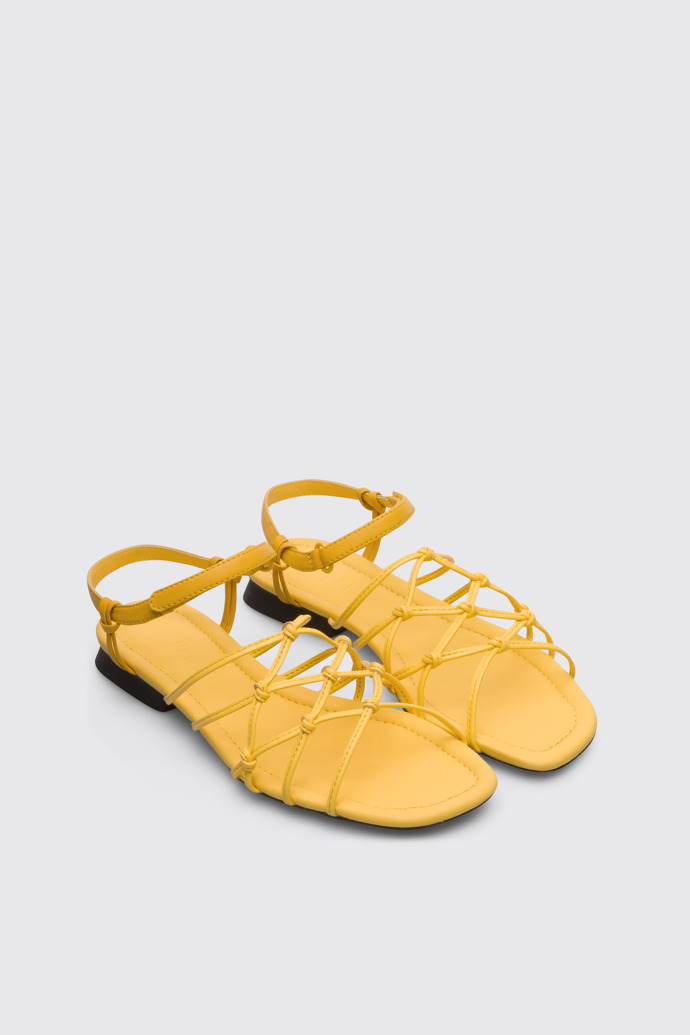 Women's Camper Casi Myra Sandals Yellow | K201221-002