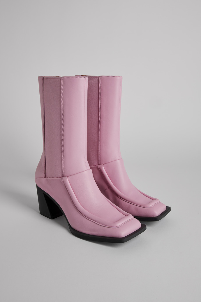 Women's Camper Karole Boots Pink | K400605-003