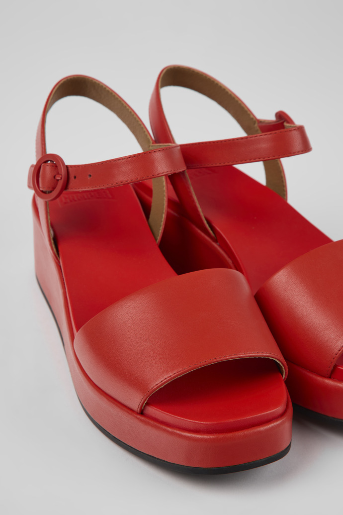 Women's Camper Misia Platform Sandals Red | K200564-030