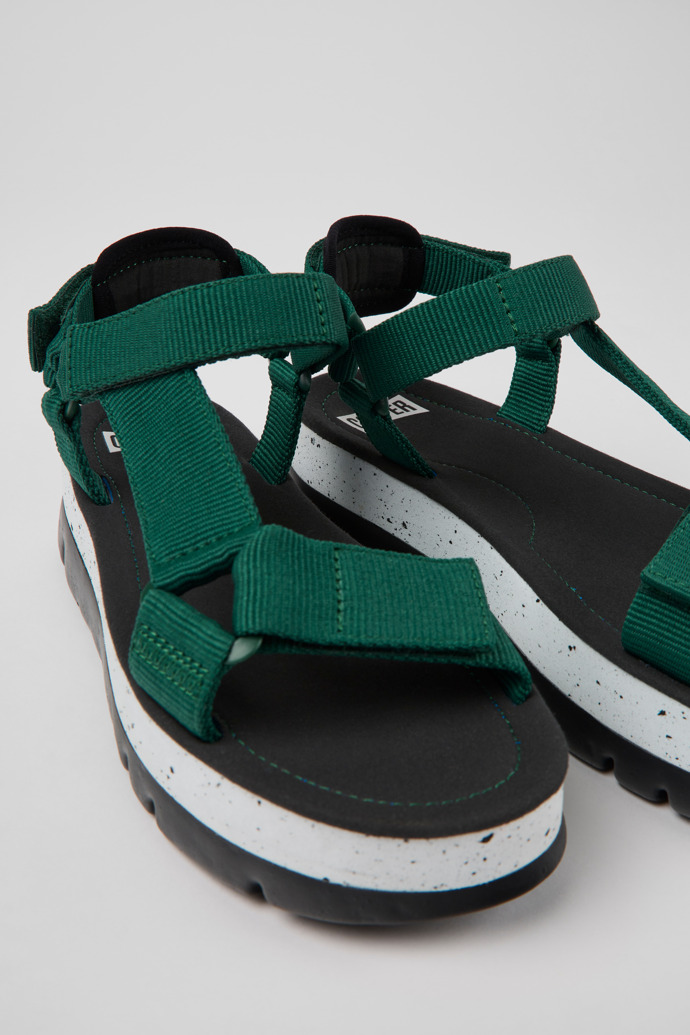 Women's Camper Oruga Up Platform Sandals Green | K200851-016