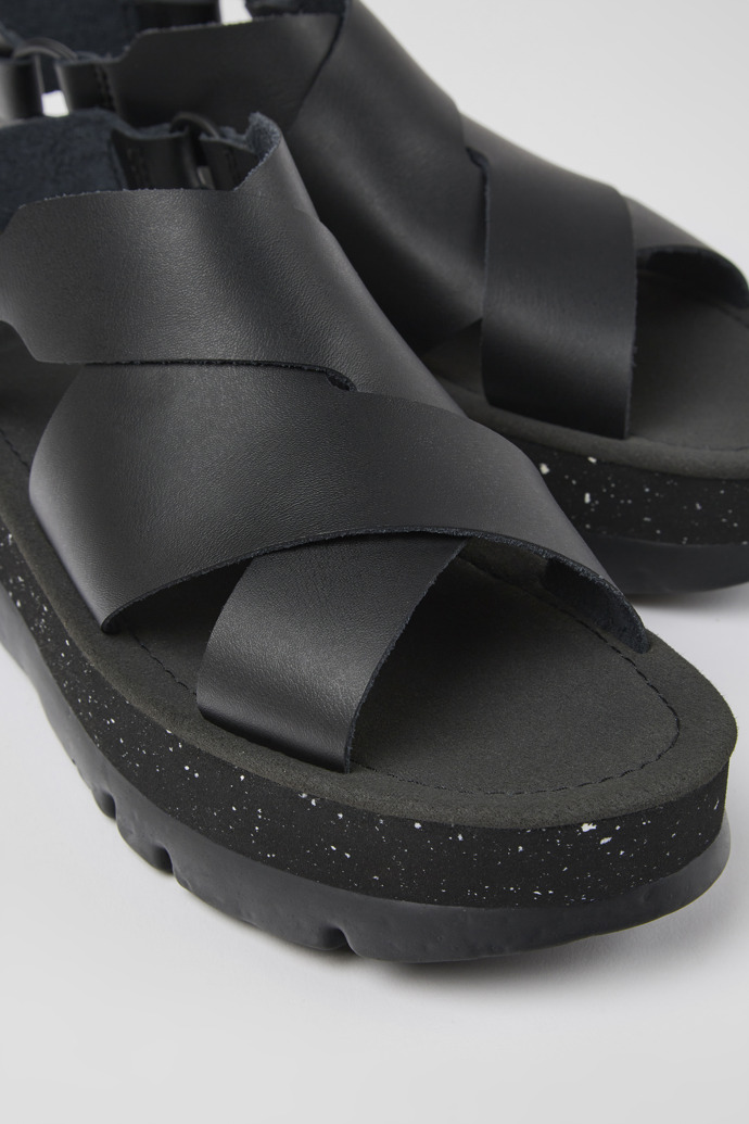 Women's Camper Oruga Up Platform Sandals Black | K201399-001