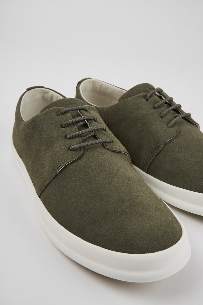 Men\'s Camper Chasis Lace Up Shoes Green | K100836-013