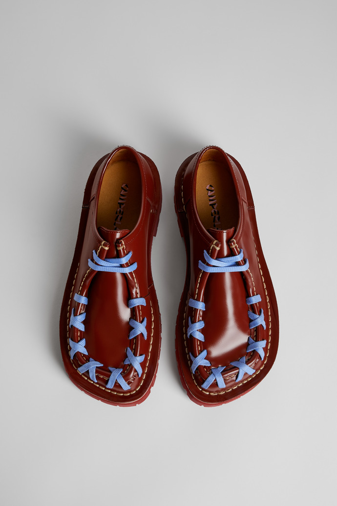 Men's Camper Eki Loafers Burgundy | K100858-002