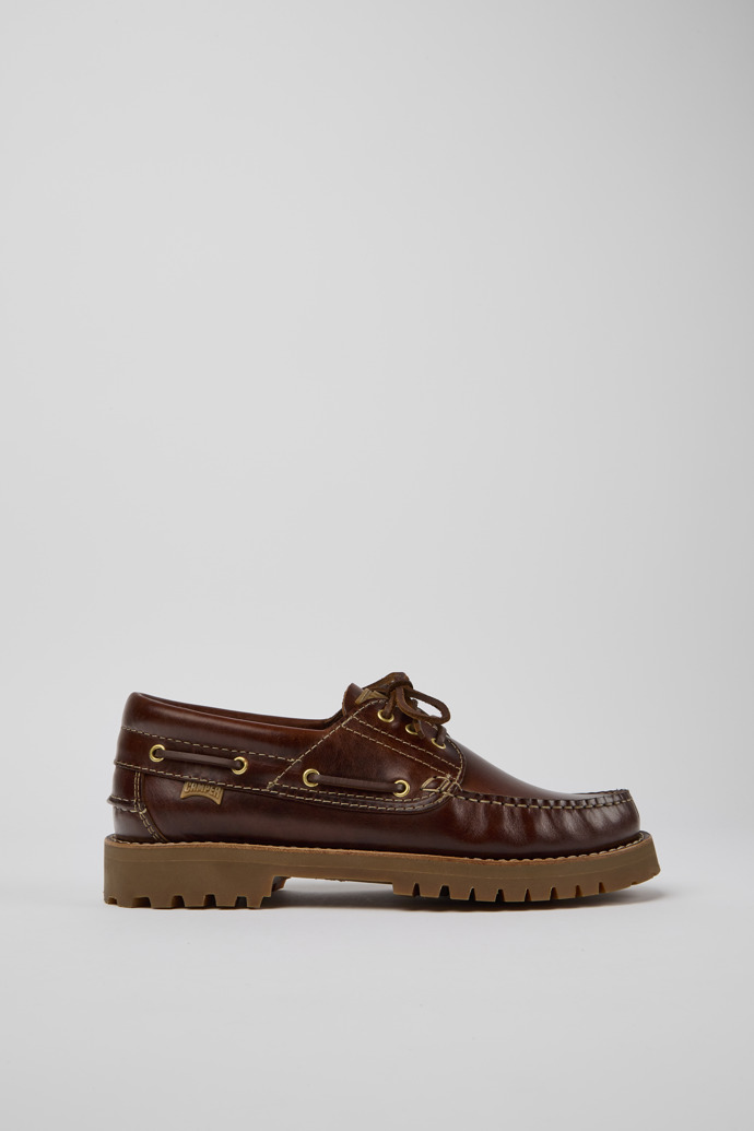 Men's Camper Nautico Lace Up Shoes Brown | 15233-001