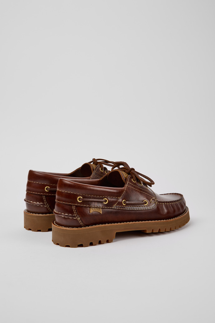 Men's Camper Nautico Lace Up Shoes Brown | 15233-001