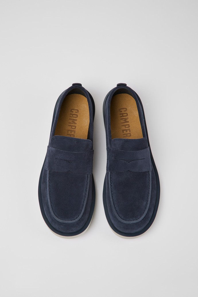 Men's Camper Wagon Loafers Blue | K100889-003