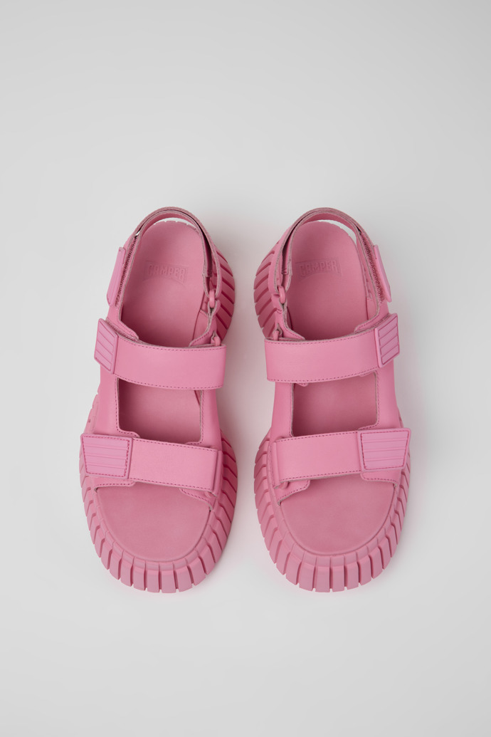 Women's Camper BCN Platform Sandals Pink | K201511-003