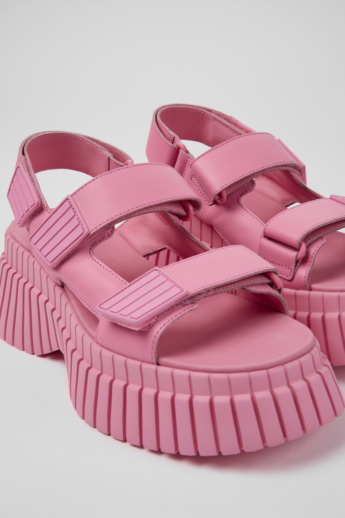 Women\'s Camper BCN Platform Sandals Pink | K201511-003