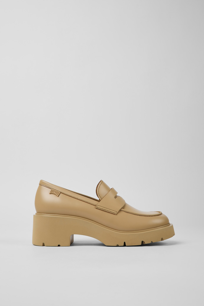 Women's Camper Milah Loafers Beige | K201425-010