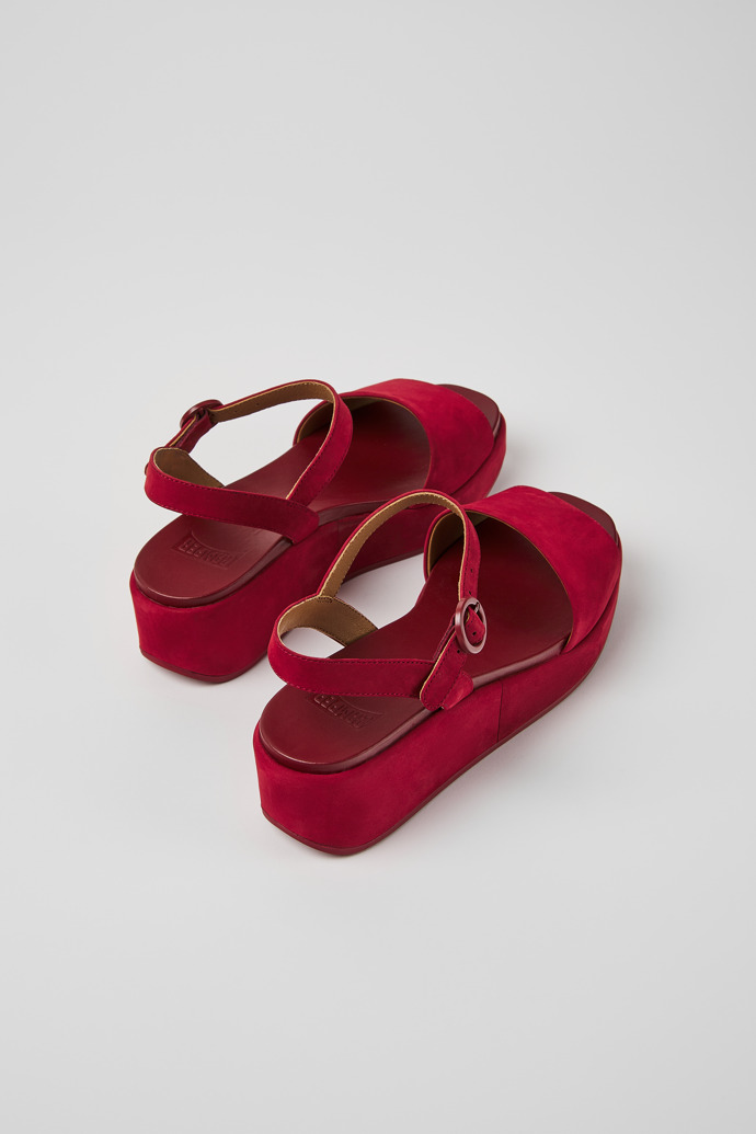 Women's Camper Misia Platform Sandals Burgundy | K200564-037