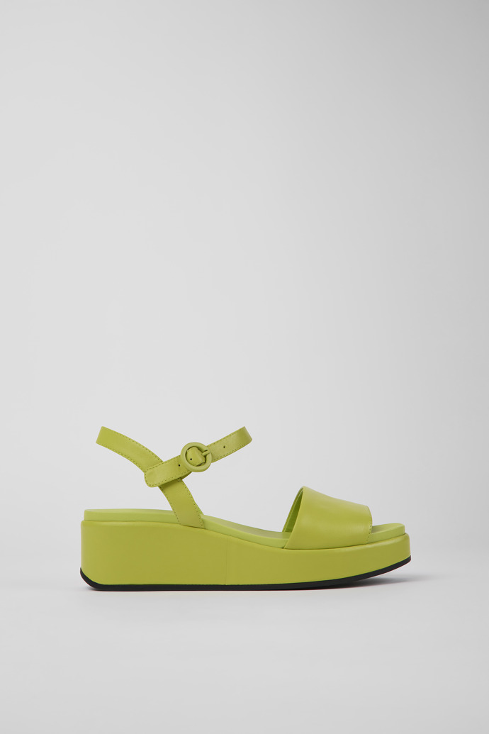 Women's Camper Misia Platform Sandals Green | K200564-039