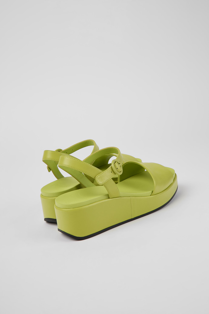 Women's Camper Misia Platform Sandals Green | K200564-039