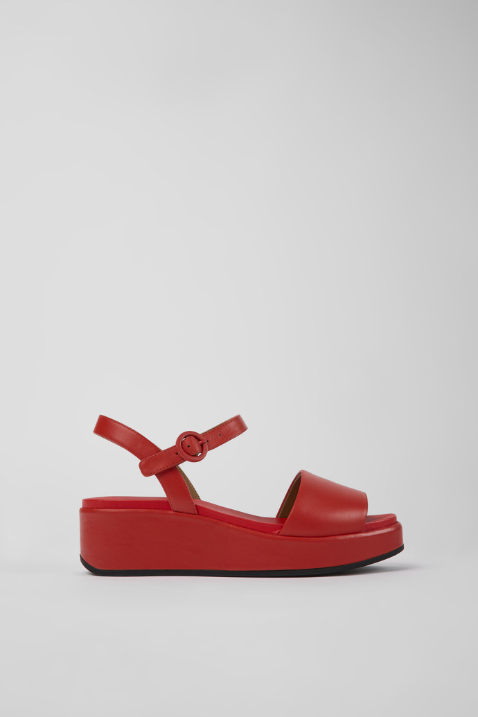 Women's Camper Misia Platform Sandals Red | K200564-030