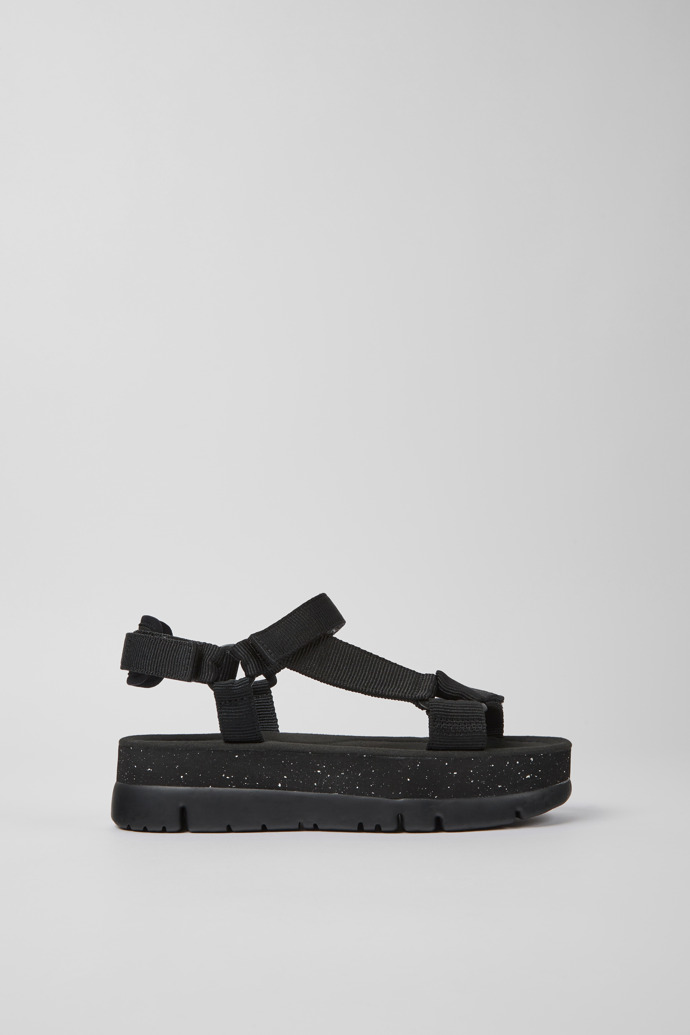 Women's Camper Oruga Up Platform Sandals Black | K200851-004