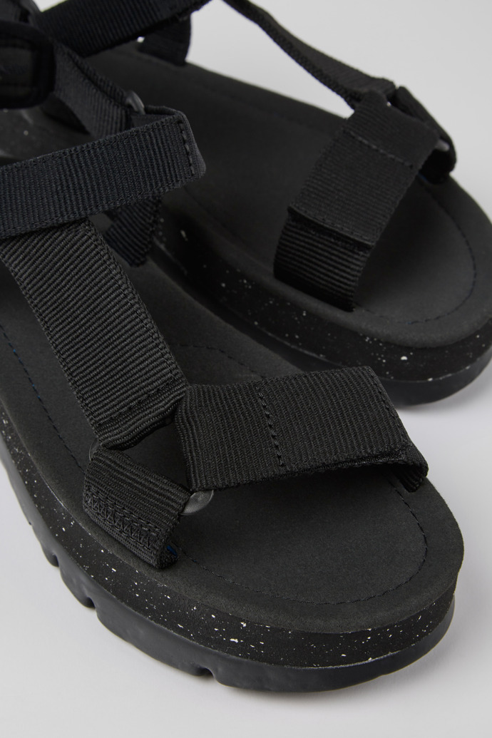 Women\'s Camper Oruga Up Platform Sandals Black | K200851-004