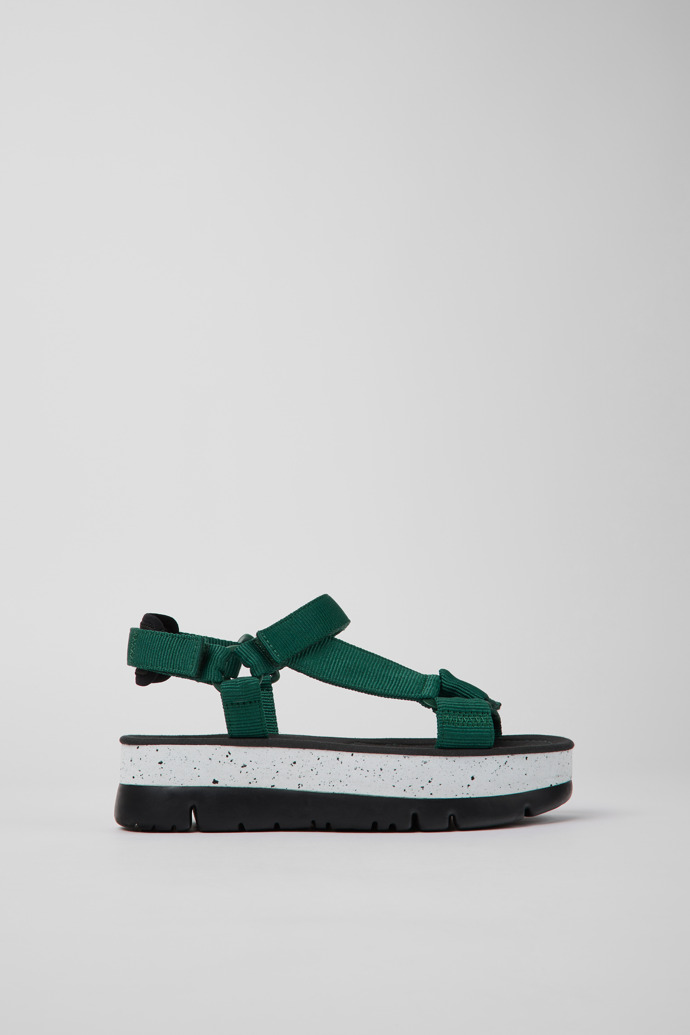 Women's Camper Oruga Up Platform Sandals Green | K200851-016