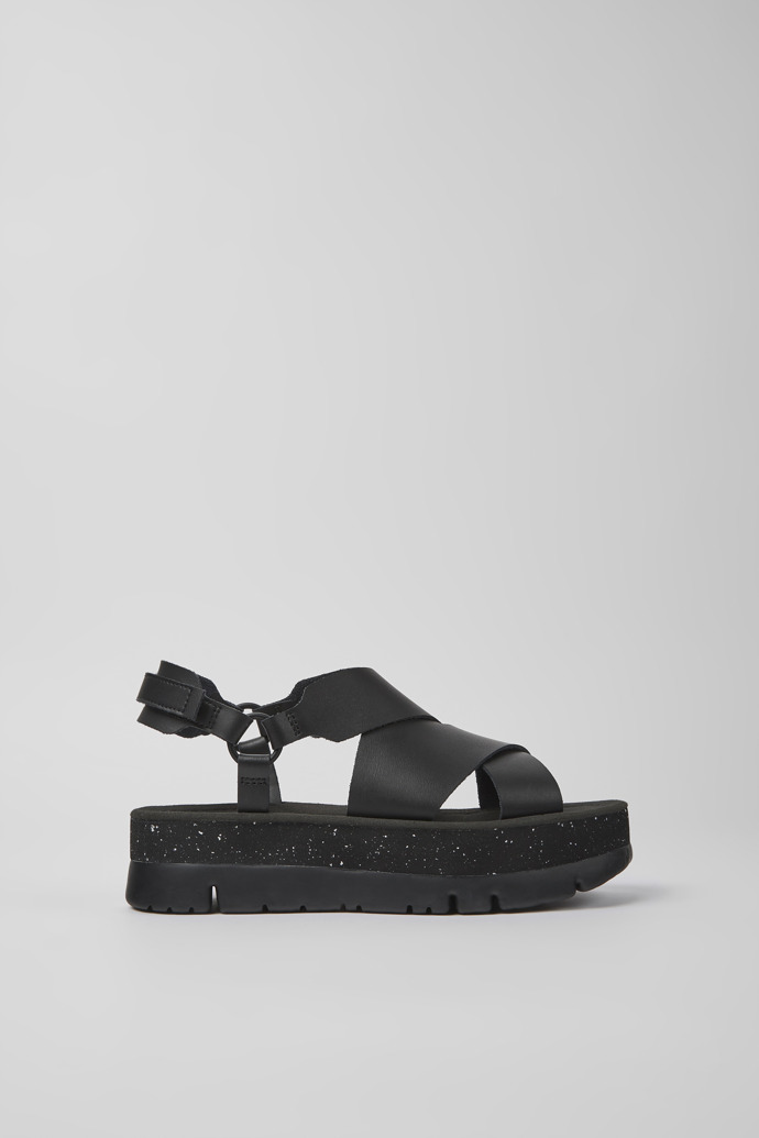 Women's Camper Oruga Up Platform Sandals Black | K201399-001