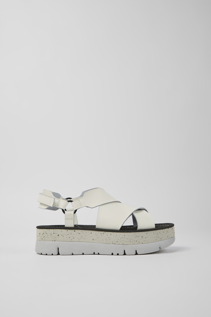 Women's Camper Oruga Up Platform Sandals White | K201399-002