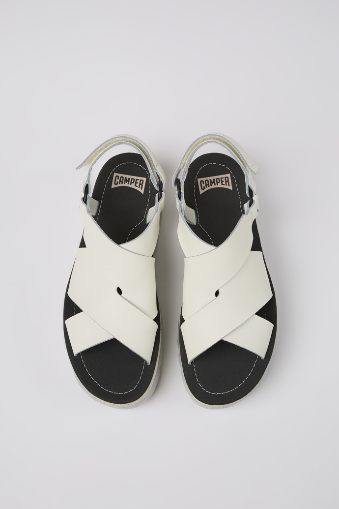 Women's Camper Oruga Up Platform Sandals White | K201399-002