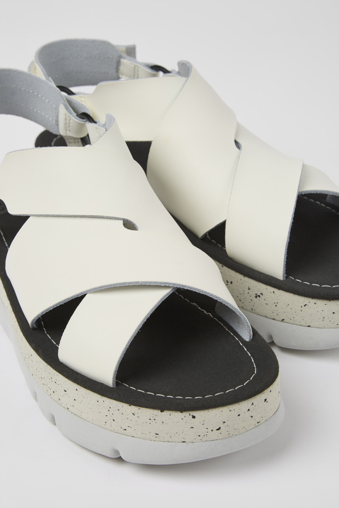 Women\'s Camper Oruga Up Platform Sandals White | K201399-002