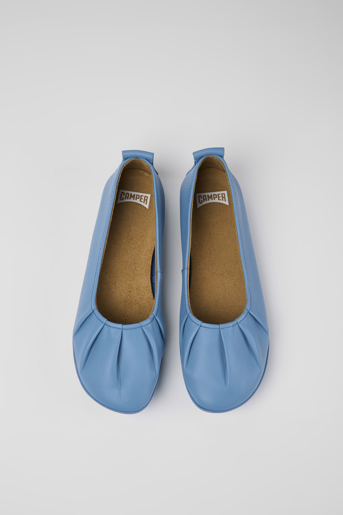 Women's Camper Right Ballerina Blue | K201364-010