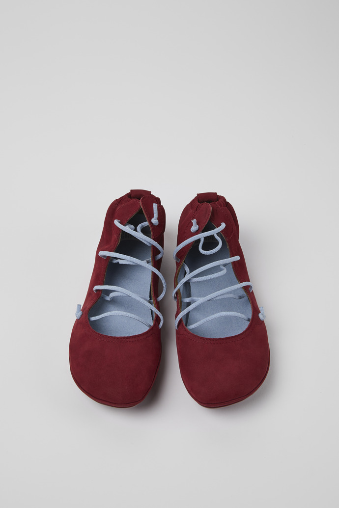 Women's Camper Right Ballerina Burgundy | K400194-027