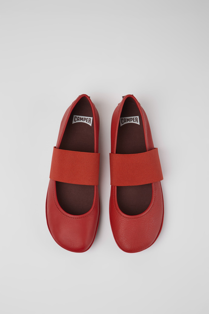 Women's Camper Right Ballerina Red | 21595-199