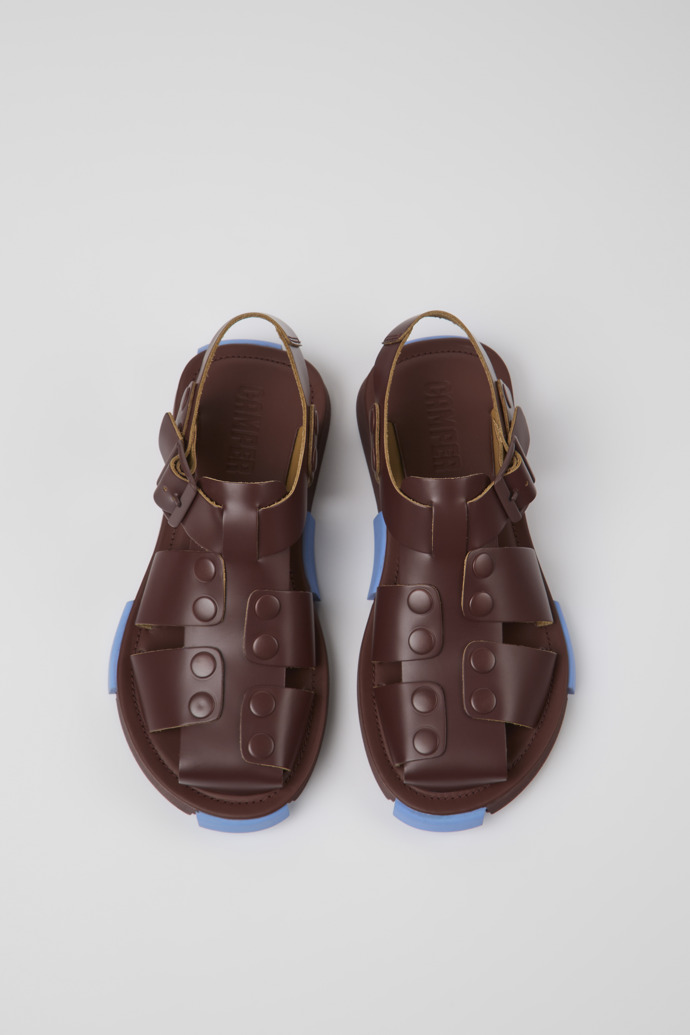 Women's Camper Set Sandals Burgundy | K201453-002