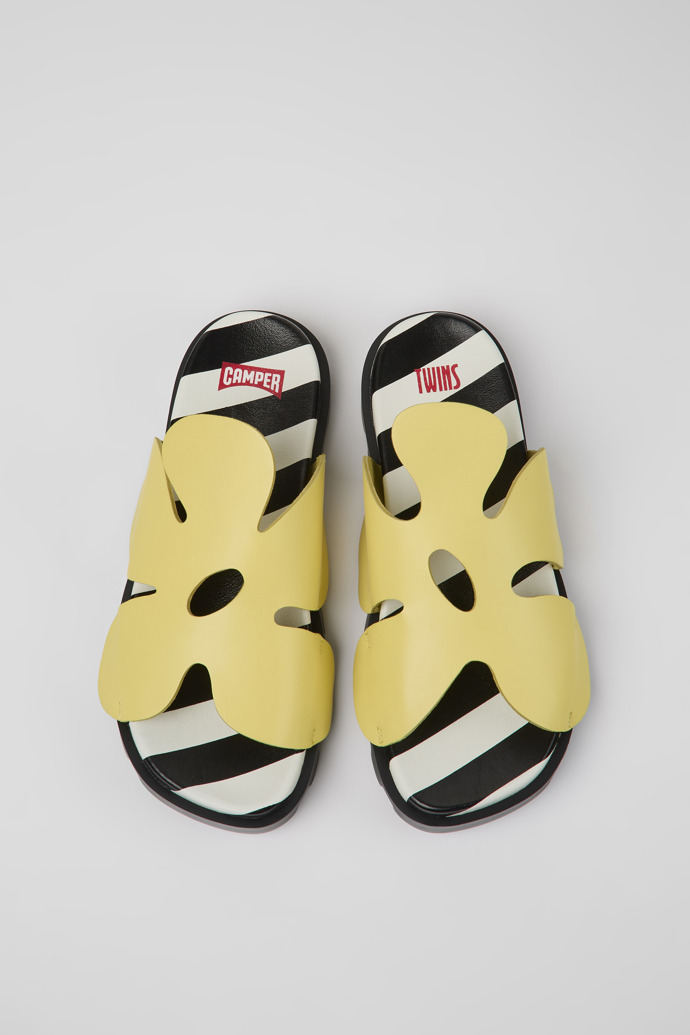 Women's Camper Twins Slides Yellow | K201546-001