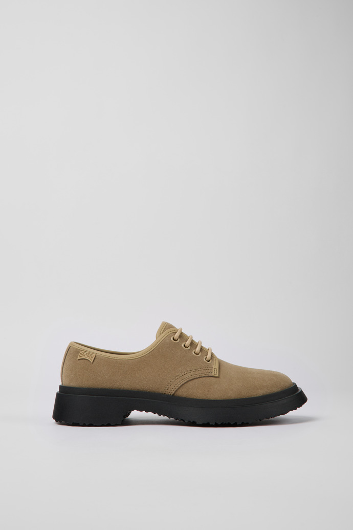 Women's Camper Walden Lace Up Shoes Beige | K201459-004